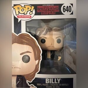 Funko Pop Stranger Things Billy Figure with Black Jacket and jeans, #640